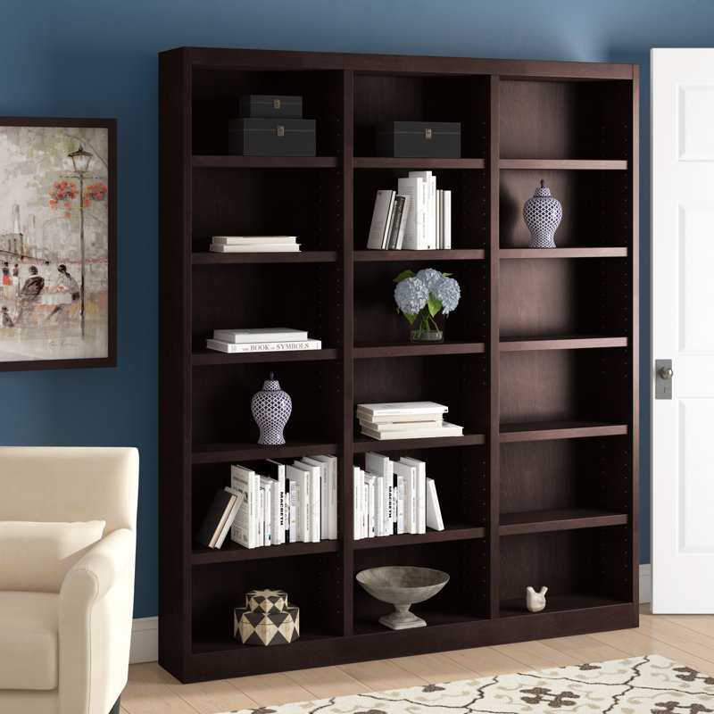 Winston Porter Aliette 84" H x 71.5" W Library Bookcase & Reviews Wayfair